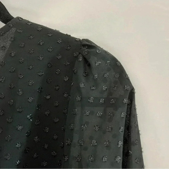 Michael Kors Glitter Polka-Dot Wrap Dress - Picture 10 of 16